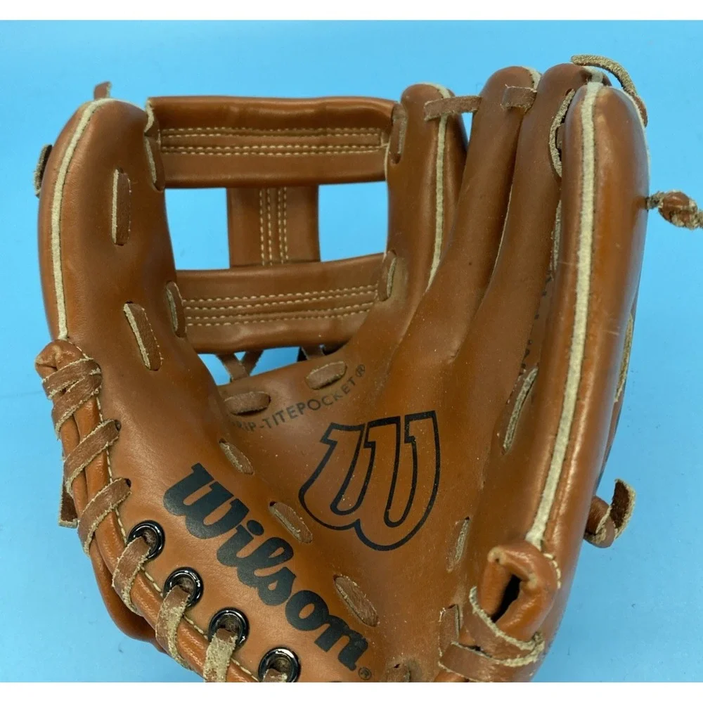 Vintage Wilson Mini-Pro A2190 Youth T-Ball Baseball Glove RHT Brown Leather 8.5